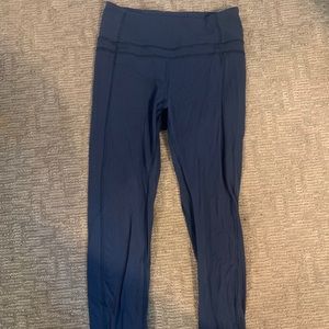 Navy Crop Lululemon Leggings